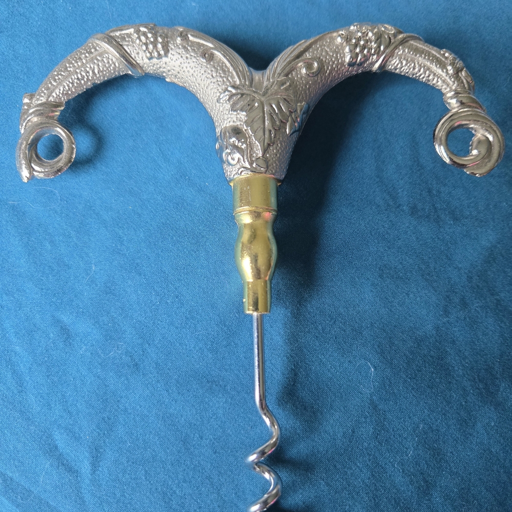 Elegant Silver and Gold Collectors Corkscrew